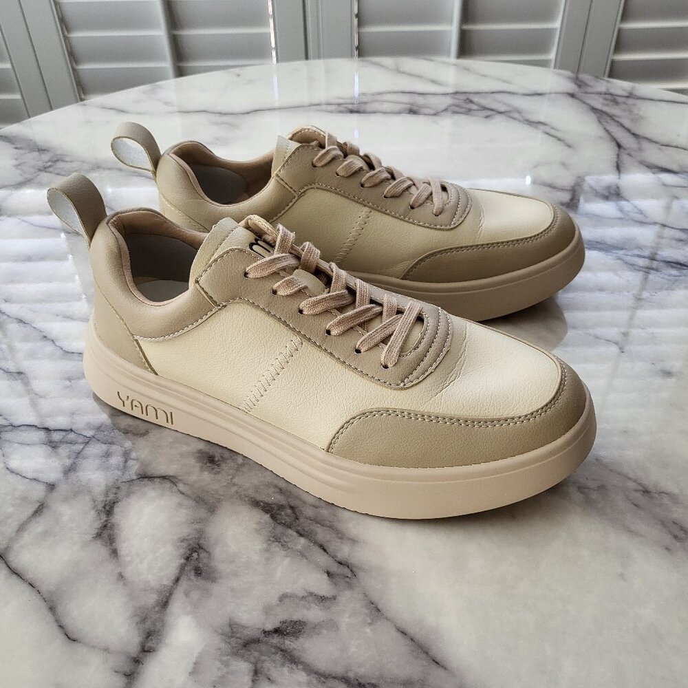 Yami SpinSole Dance Sneakers Beige Women's Size 9